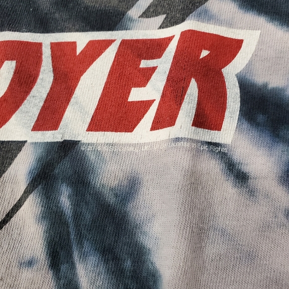 KISS Shirt DESTROYER Album 1976 Tie-Dye Liquid Blue - Picture 3 of 4